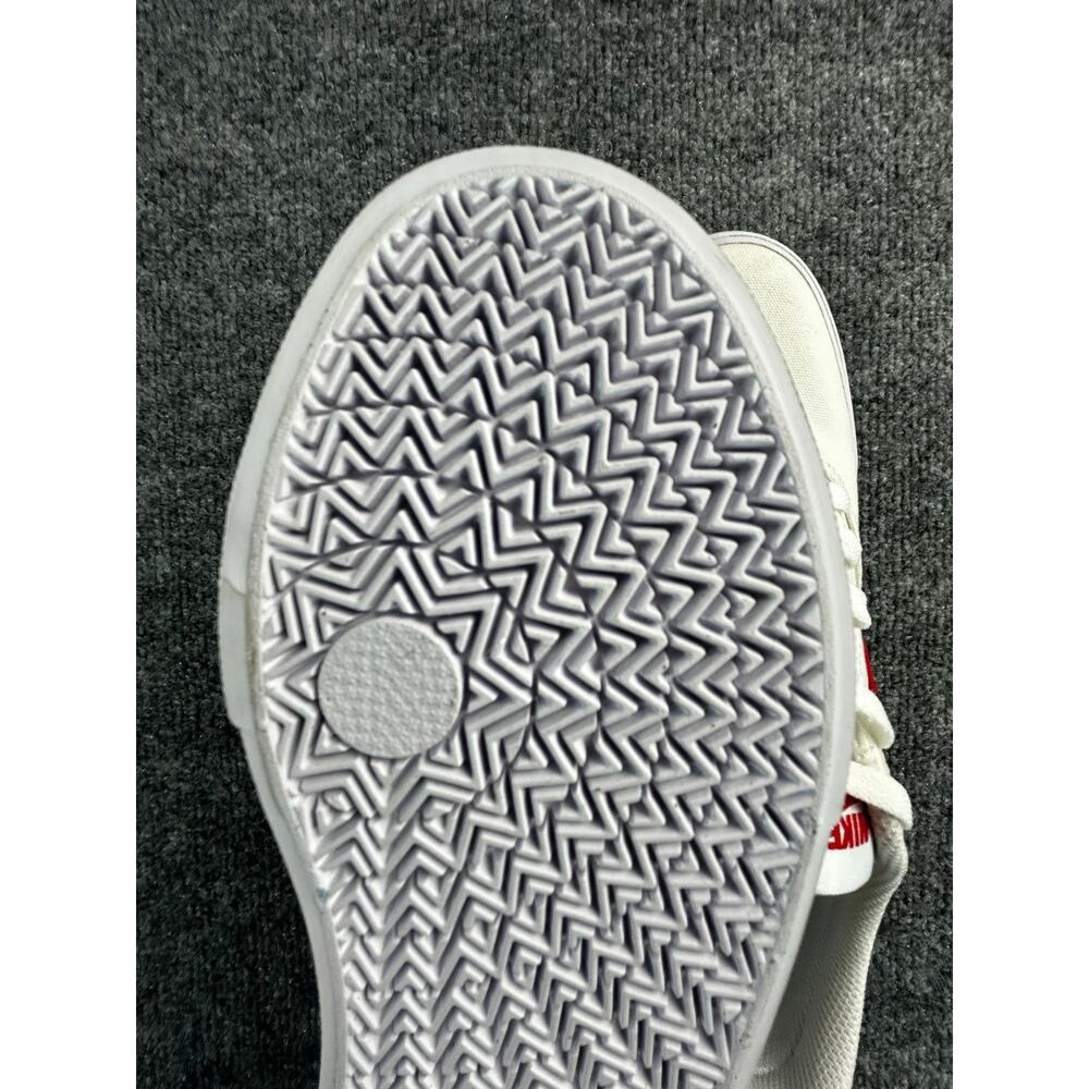 Nike Women's White Red Canvas Lace Up Casual Sneakers Size 8.5 - Picture 12 of 15